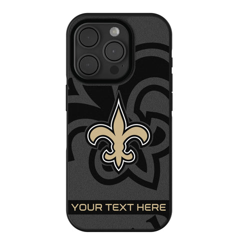 New Orleans Saints Personalized Tilt Bump Phone Case for Apple iPhone