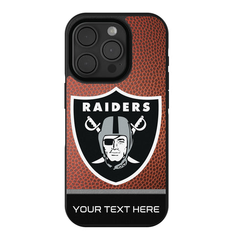 Las Vegas Raiders Personalized Football Bump Phone Case for Apple iPhone