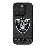 Las Vegas Raiders Personalized Tilt Bump Phone Case for Apple iPhone