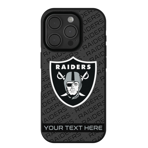 Las Vegas Raiders Personalized Tilt Bump Phone Case for Apple iPhone