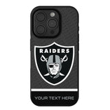 Las Vegas Raiders Personalized EndZone Plus Bump Phone Case for Apple iPhone