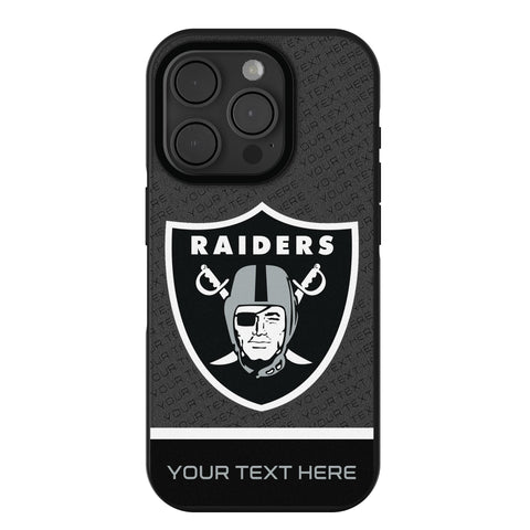 Las Vegas Raiders Personalized EndZone Plus Bump Phone Case for Apple iPhone