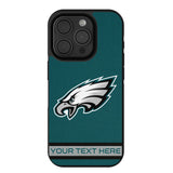 Philadelphia Eagles Personalized Stripe Bump Phone Case for Apple iPhone