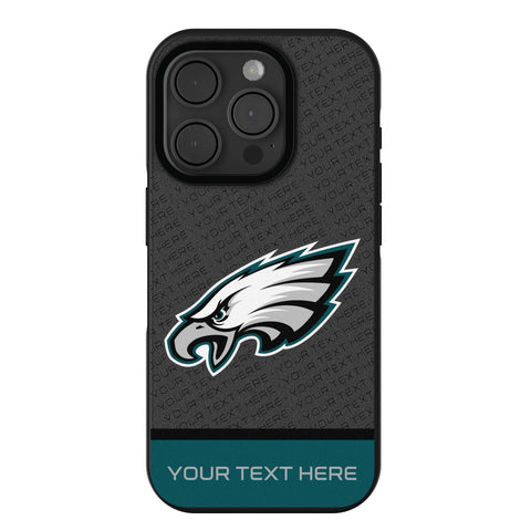 Philadelphia Eagles Personalized EndZone Plus Bump Phone Case for Apple iPhone