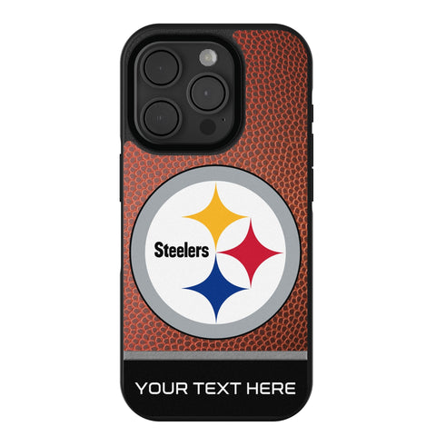 Pittsburgh Steelers Personalized Football Bump Phone Case for Apple iPhone
