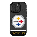 Pittsburgh Steelers Personalized EndZone Plus Bump Phone Case for Apple iPhone