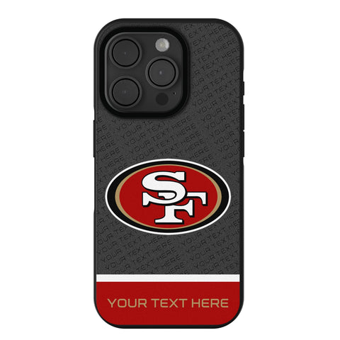 San Francisco 49ers Personalized EndZone Plus Bump Phone Case for Apple iPhone