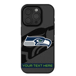 Seattle Seahawks Personalized Tilt Bump Phone Case for Apple iPhone