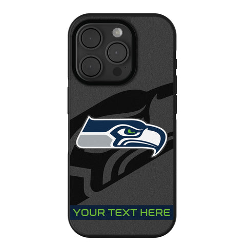 Seattle Seahawks Personalized Tilt Bump Phone Case for Apple iPhone