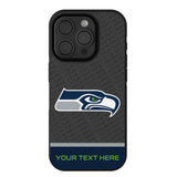 Seattle Seahawks Personalized EndZone Plus Bump Phone Case for Apple iPhone