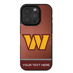Washington Commanders Personalized Football Bump Phone Case for Apple iPhone