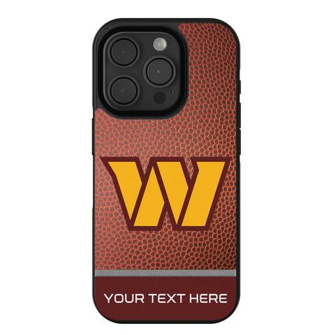 Washington Commanders Personalized Football Bump Phone Case for Apple iPhone