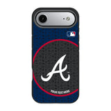 Atlanta Braves Personalized Circle Bump Phone Case for Apple iPhone 17 Series