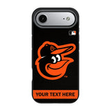Baltimore Orioles Personalized Stripe Bump Phone Case for Apple iPhone 17 Series