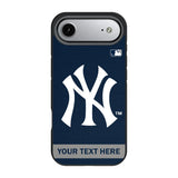 New York Yankees Personalized Stripe Bump Phone Case for Apple iPhone 17 Series