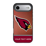 Arizona Cardinals Personalized Football Bump Phone Case for Apple iPhone 17 Series