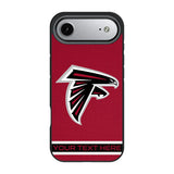 Atlanta Falcons Personalized Stripe Bump Phone Case for Apple iPhone 17 Series