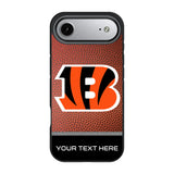 Cincinnati Bengals Personalized Football Bump Phone Case for Apple iPhone 17 Series