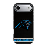 Carolina Panthers Personalized Stripe Bump Phone Case for Apple iPhone 17 Series