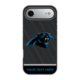 Carolina Panthers Personalized EndZone Plus Bump Phone Case for Apple iPhone 17 Series