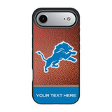 Detroit Lions Personalized Football Bump Phone Case for Apple iPhone 17 Series