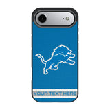 Detroit Lions Personalized Stripe Bump Phone Case for Apple iPhone 17 Series