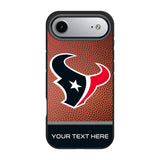 Houston Texans Personalized Football Bump Phone Case for Apple iPhone 17 Series