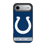 Indianapolis Colts Personalized Stripe Bump Phone Case for Apple iPhone 17 Series