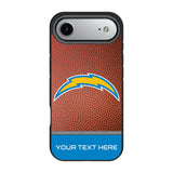 Los Angeles Chargers Personalized Football Bump Phone Case for Apple iPhone 17 Series