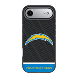 Los Angeles Chargers Personalized EndZone Plus Bump Phone Case for Apple iPhone 17 Series