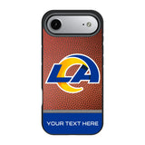 Los Angeles Rams Personalized Football Bump Phone Case for Apple iPhone 17 Series