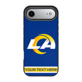 Los Angeles Rams Personalized Stripe Bump Phone Case for Apple iPhone 17 Series