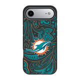 Miami Dolphins Paisley Bump Phone Case for Apple iPhone 17 Series