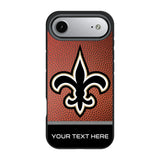 New Orleans Saints Personalized Football Bump Phone Case for Apple iPhone 17 Series