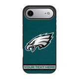 Philadelphia Eagles Personalized Stripe Bump Phone Case for Apple iPhone 17 Series
