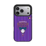 Arizona Diamondbacks 1999-2006 - Cooperstown Collection Pinstripe Bump Phone Case for Apple iPhone 17 Series