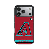 Arizona Diamondbacks Personalized Stripe Bump Phone Case for Apple iPhone 17 Series