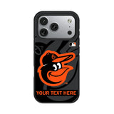 Baltimore Orioles Personalized Tilt Bump Phone Case for Apple iPhone 17 Series