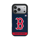 Boston Red Sox Personalized Stripe Bump Phone Case for Apple iPhone 17 Series