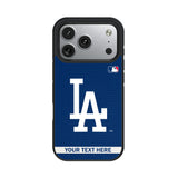 LA Dodgers Personalized Stripe Bump Phone Case for Apple iPhone 17 Series