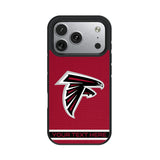 Atlanta Falcons Personalized Stripe Bump Phone Case for Apple iPhone 17 Series