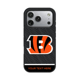 Cincinnati Bengals Personalized EndZone Plus Bump Phone Case for Apple iPhone 17 Series