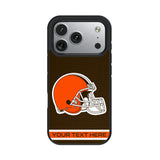 Cleveland Browns Personalized Stripe Bump Phone Case for Apple iPhone 17 Series