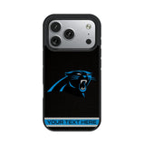 Carolina Panthers Personalized Stripe Bump Phone Case for Apple iPhone 17 Series