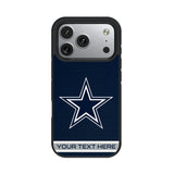 Dallas Cowboys Personalized Stripe Bump Phone Case for Apple iPhone 17 Series