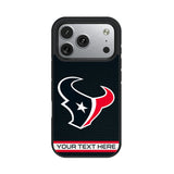 Houston Texans Personalized Stripe Bump Phone Case for Apple iPhone 17 Series