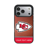 Kansas City Chiefs Personalized Football Bump Phone Case for Apple iPhone 17 Series