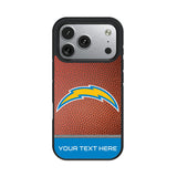 Los Angeles Chargers Personalized Football Bump Phone Case for Apple iPhone 17 Series