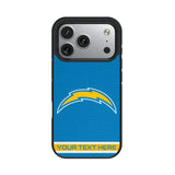 Los Angeles Chargers Personalized Stripe Bump Phone Case for Apple iPhone 17 Series