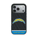 Los Angeles Chargers Personalized EndZone Plus Bump Phone Case for Apple iPhone 17 Series